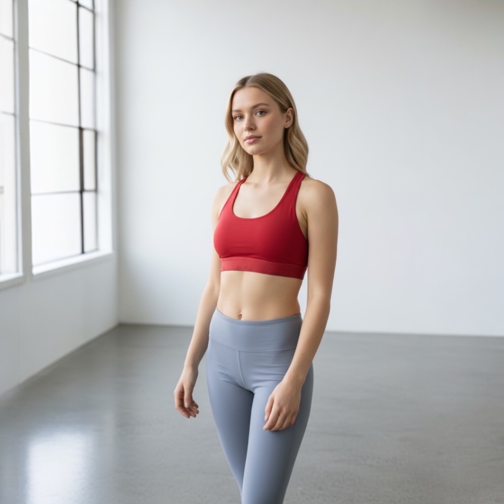 Calvin Klein Modern Cotton Unlined Wireless Bralette L Strech Comfort Logo - NWT - Picture 2 of 4